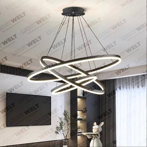 Cyrillo-Line 3 Ring LED Hängelampe / Dimmbar